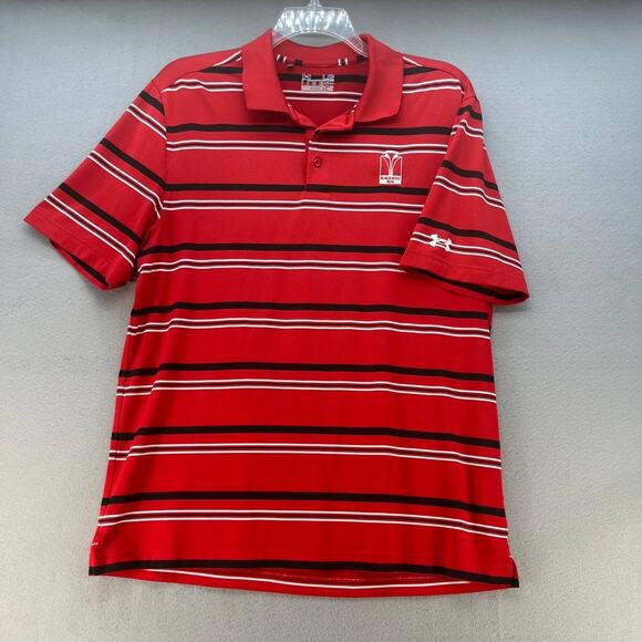 Under Armour Blackwolf Run Red Golf Polo - Picture 8 of 10